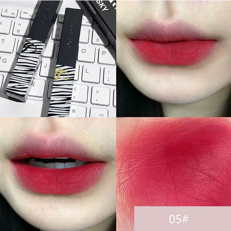 Matte Lipstick Nude Smoked Rose Lip Colour Velvety Lip Tint Solid Lipgloss Waterproof Makeup Long Lasting Cosmetic